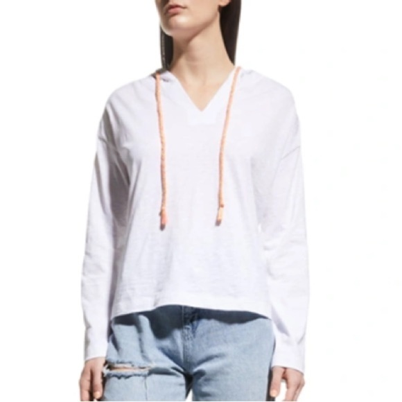 Lisa Todd Joy Ride Hoodie white Neon braided Hoodie String - Picture 11 of 11